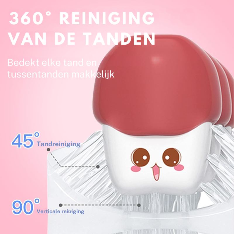 MiloBrush™ Elephant Edition – Elektrische U-vormige Kindertandenborstel set (2-12 jaar)