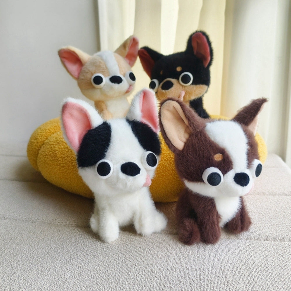 <font dir="auto" style="vertical-align: inherit;"><font dir="auto" style="vertical-align: inherit;">Poupée en peluche créative Chihuahua drôle et méchante, figurine de chiot pour bureau, cadeau d'anniversaire pour enfants</font></font>