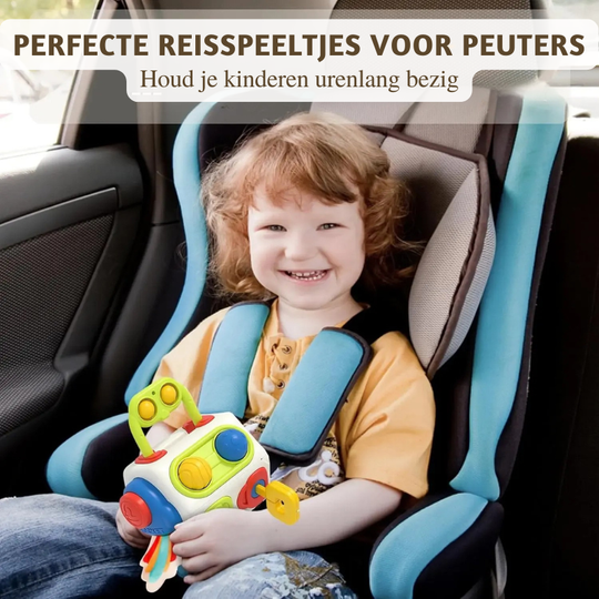 CuriousCube™ – Montessori Sensorische Activiteitenkubus voor Kinderen