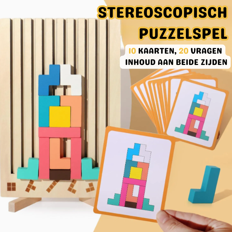 TetriSmart™ – Houten Stapelspel