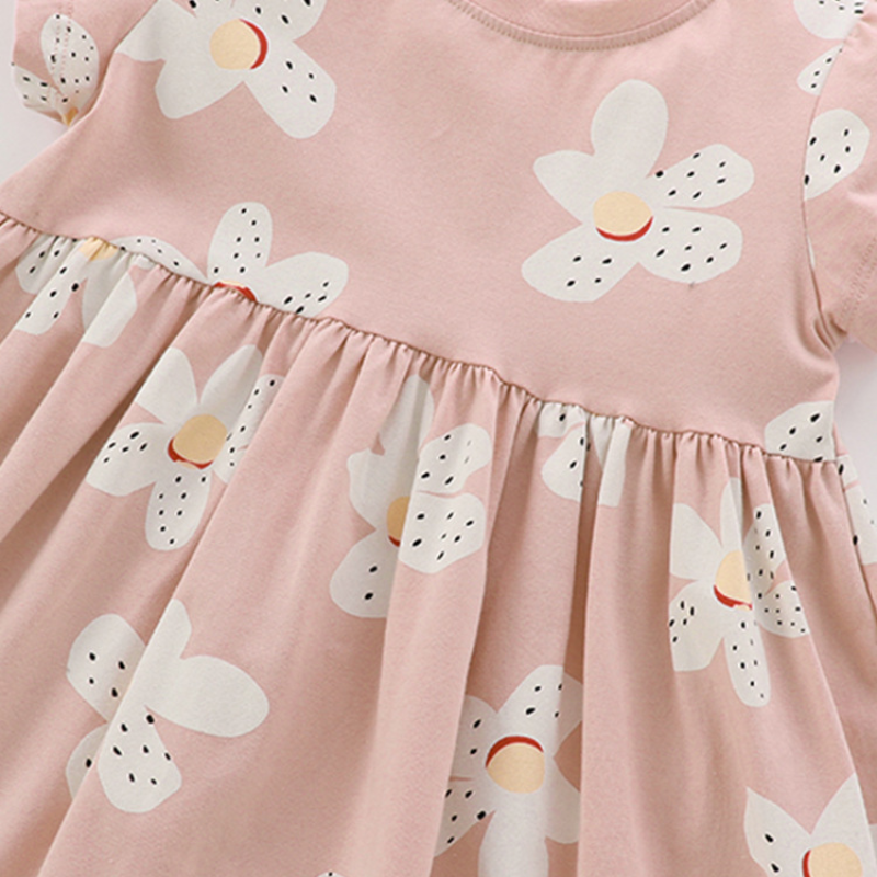 Emilia – Roze Bloemen Jurk