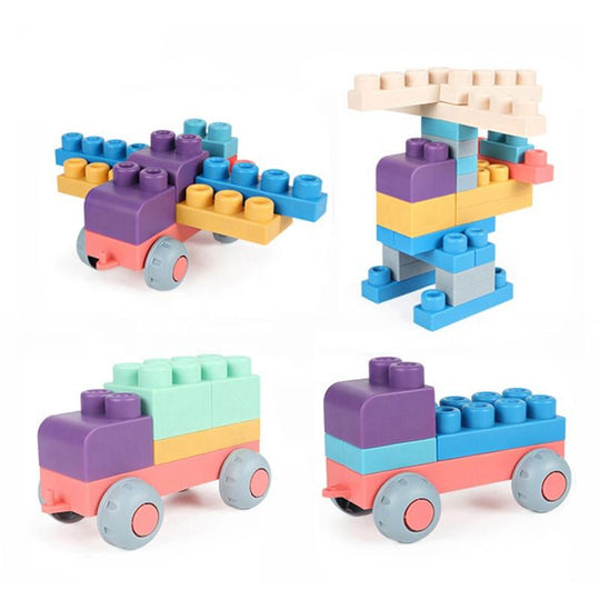 CushyBlocks™ – Zachte Siliconen Bouwblokken voor Baby’s