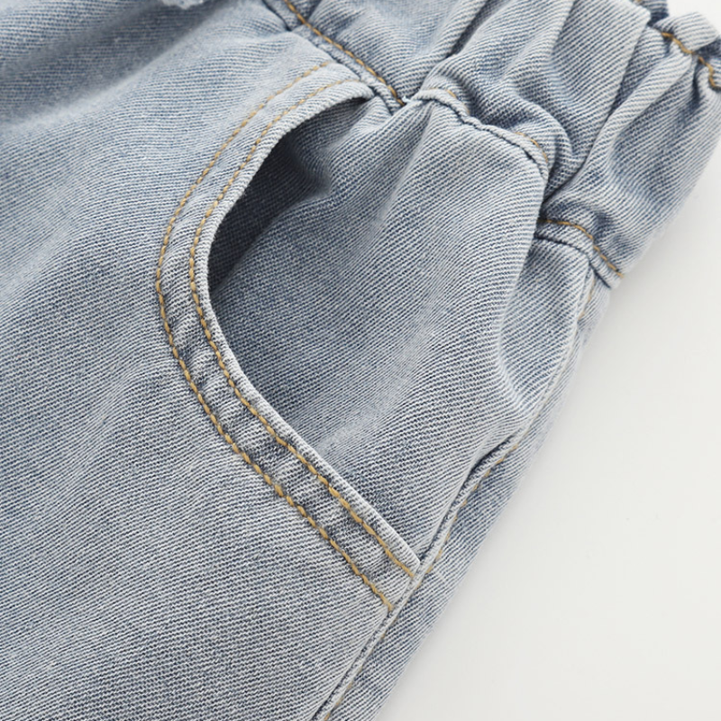 Margareta – Denim Paperbag Broekjes