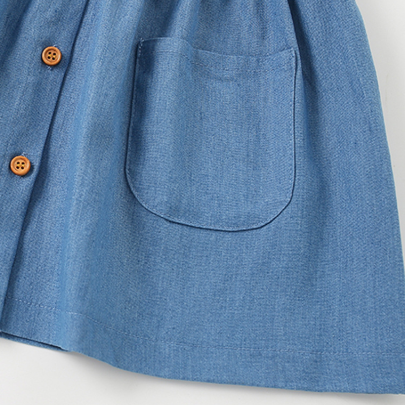 Selma – Denim Bloemenjurk