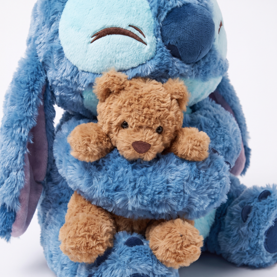 CuddleStitch – Blauwe Knuffel met Teddybeer
