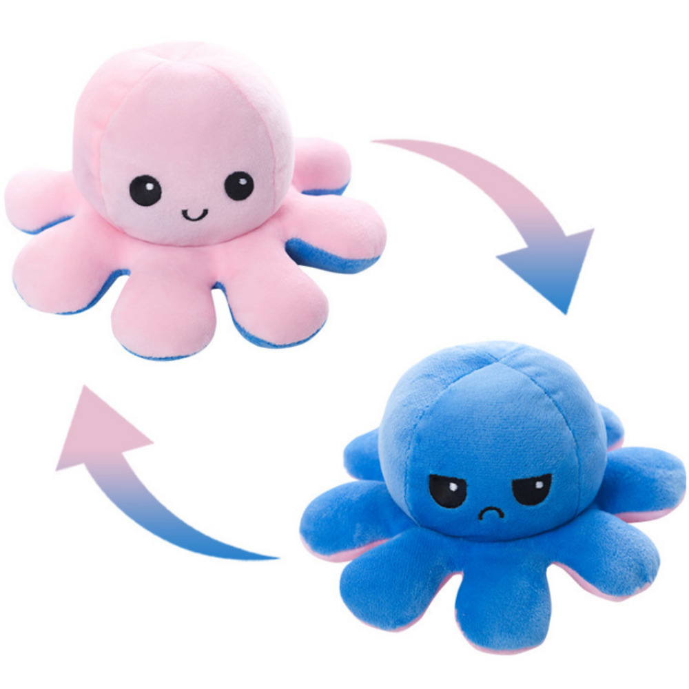 MoodFlip – Omkeerbare Octopus Knuffel