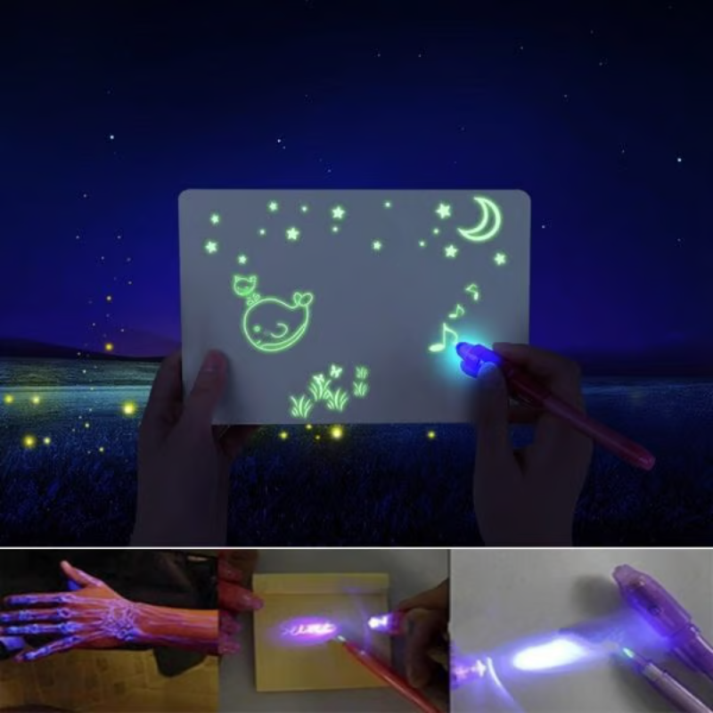 MagicSketch™ – Magisch Tekentablet voor Kinderen met Glowing Lijnen en Herbruikbaar Speelplezier