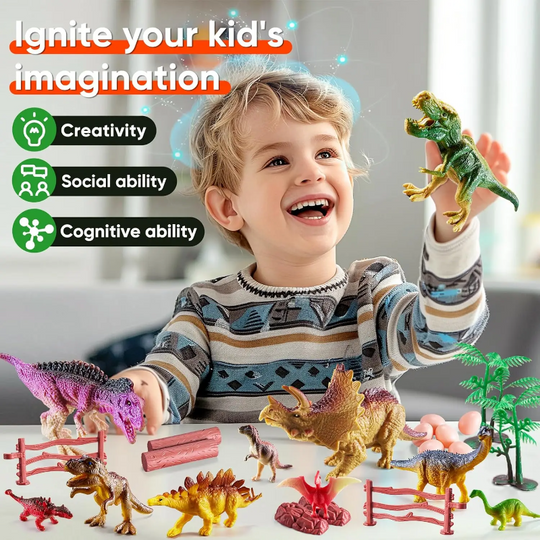 DinoDen dino hoofd speelset - Milo & Moon