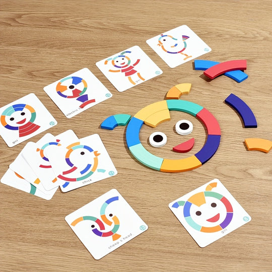 RainbowPuzzle™ – Houten Regenboog Puzzel – Montessori DIY Speelgoed