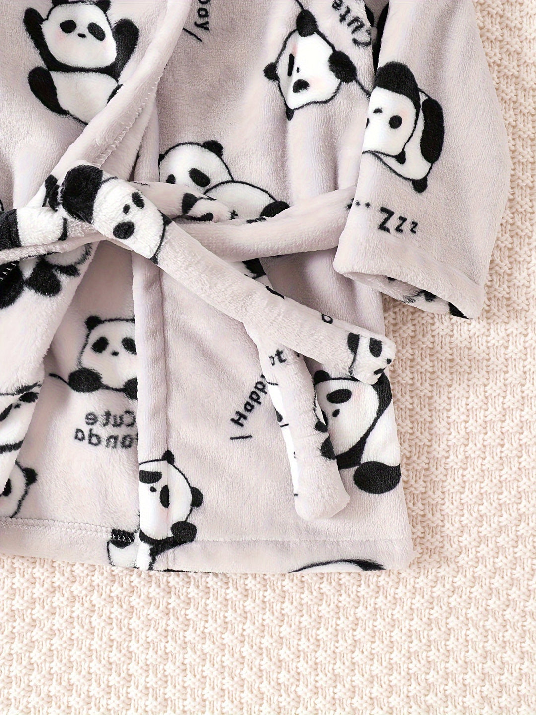 PandaCuddle™ – Kinderbadjas van Flanel met Panda Print (1–8J)