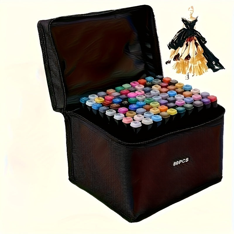ColorMaster™ – 24/48/60/80 Dubbelzijdige Markers – Teken- & Sketch Pennen