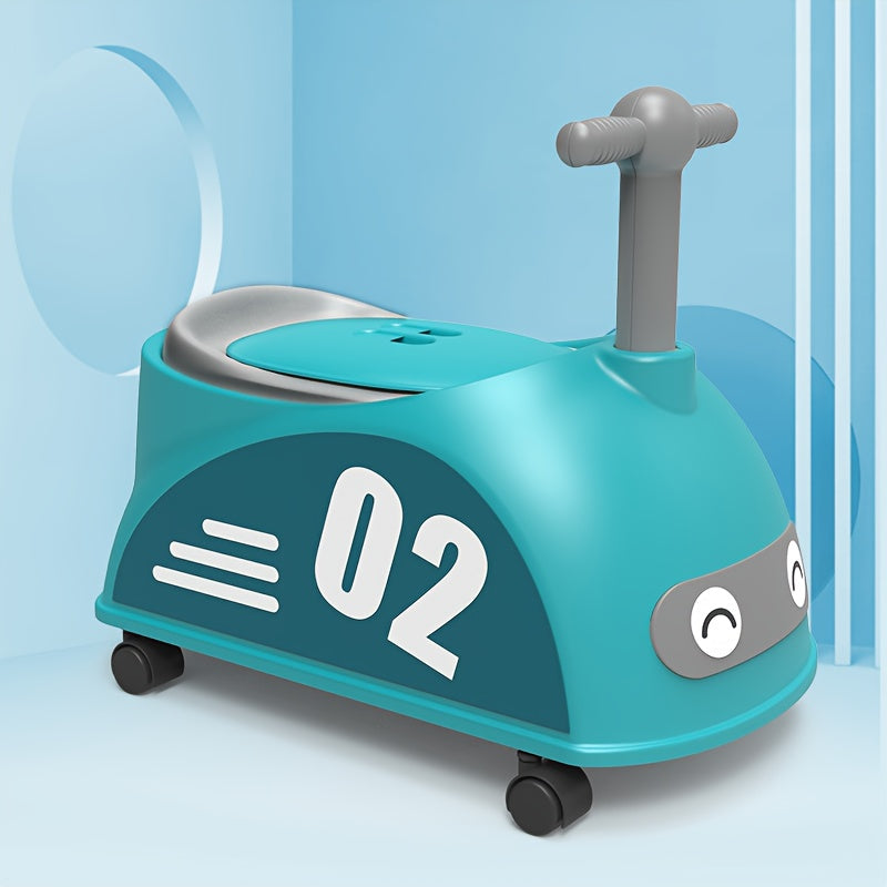 PottyRide™ – Cartoon Kinderpot met Wieltjes – Grote Trainingstoel