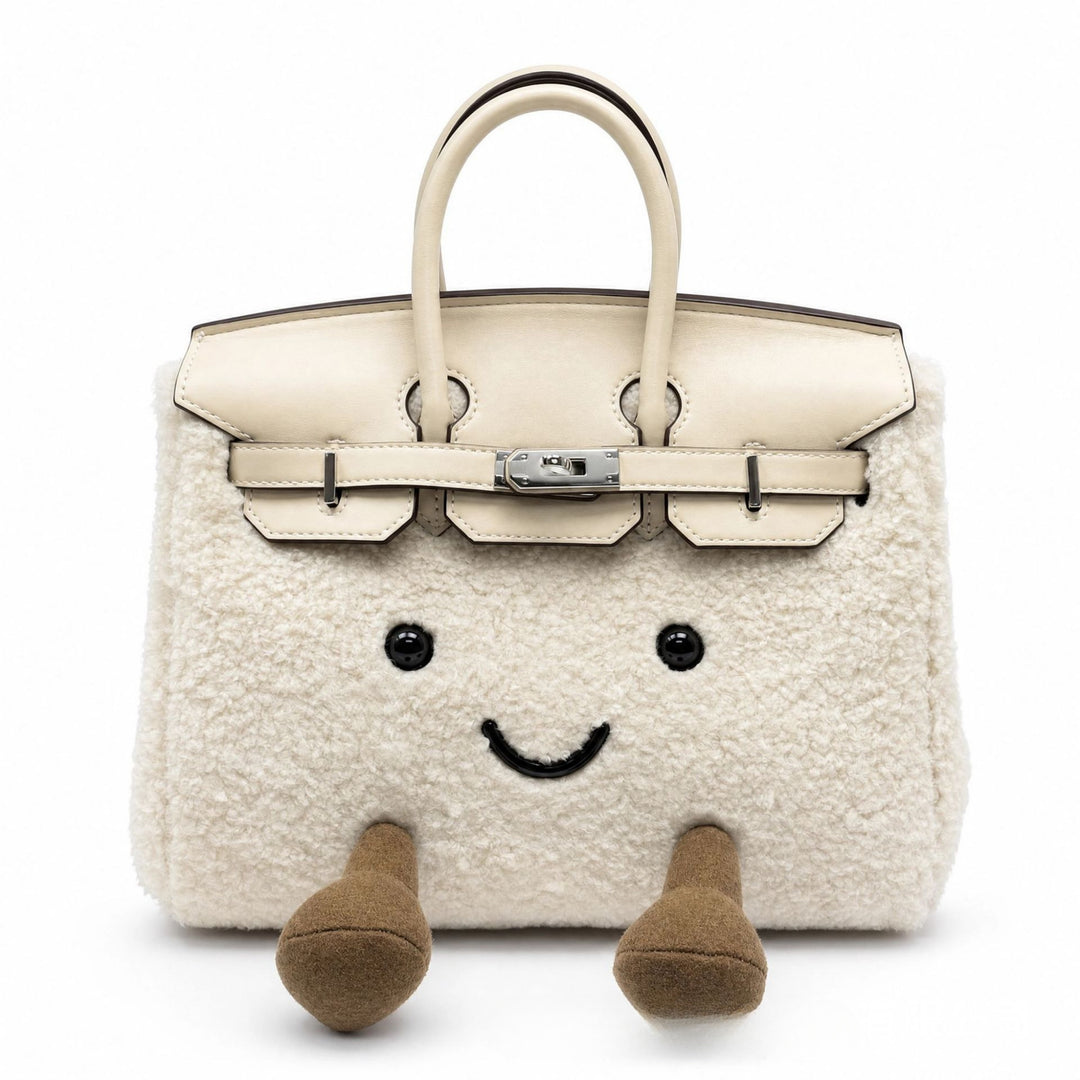 ClassicPurse – Bolsito de Peluche con Carita en Colores Clásicos