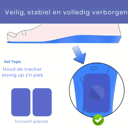 MiloTrack -GPS Kinder Schoenzool + Airtag