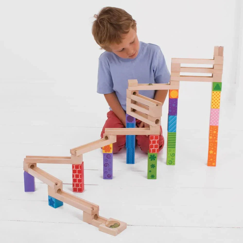 MarbleMagic™ – Houten Knikkerbaan voor Kinderen