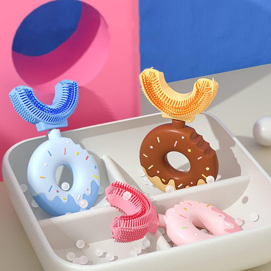 MiloBrush™  Donut Edition – U-vormige Kindertandenborstel 2 Pack