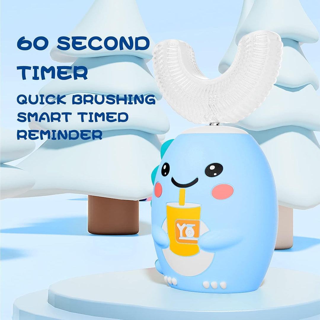 MiloBrush™ Dino Edition – Elektrische U-vormige Kindertandenborstel 2-12 Jaar