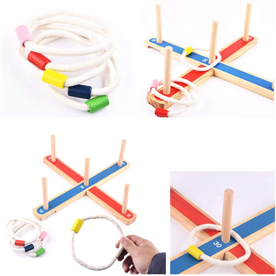 FunToss – Ringwerpen Spel van Hout voor Binnen en Buiten