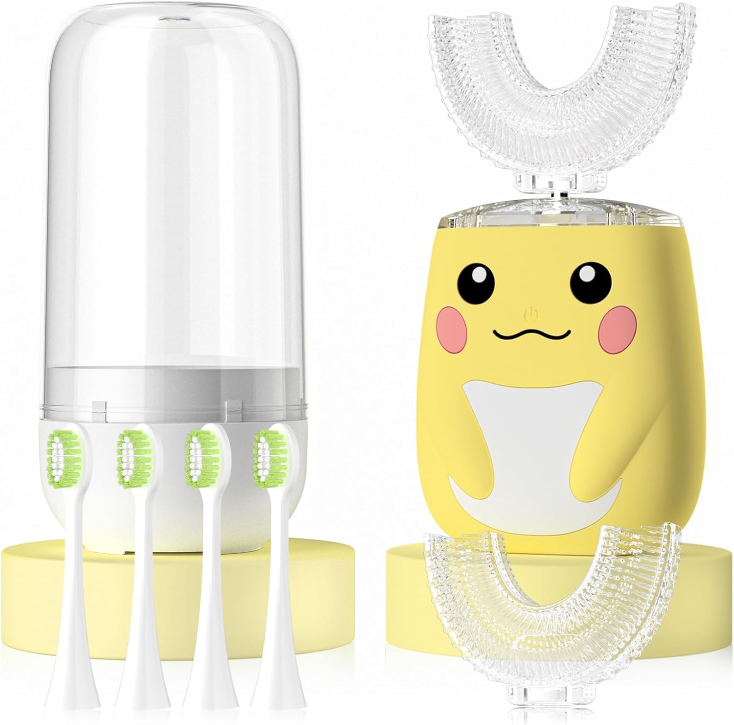 MiloBrush™ Kinder Elektrische Tandenborstel set – Pikachu Editie (360° U-Vorm, 6 standen)