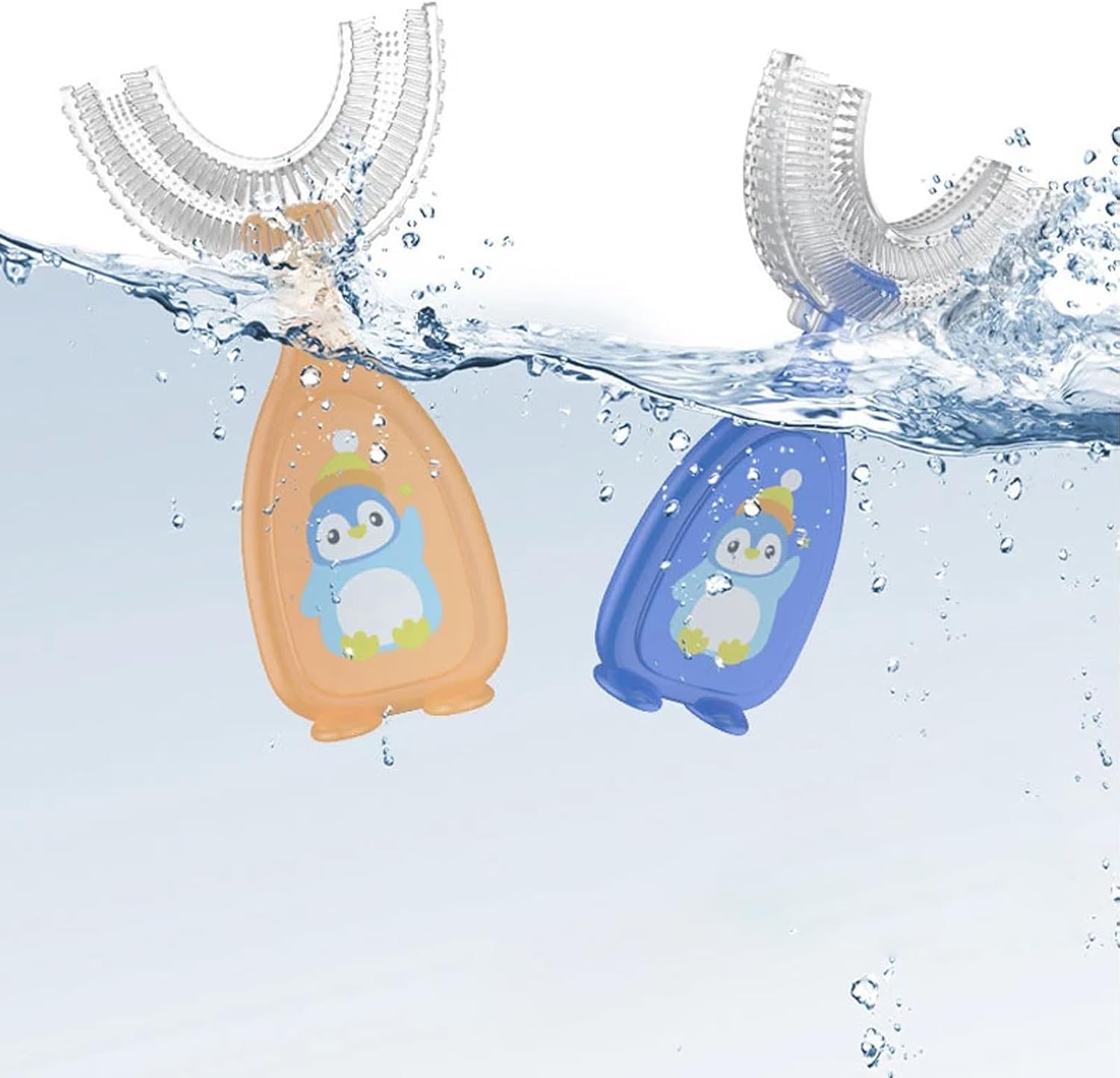 MiloBrush™ – 4-pack U-vormige Kindertandenborstels, 45° Reiniging, BPA-vrije Siliconen voor 2-12 Jaar