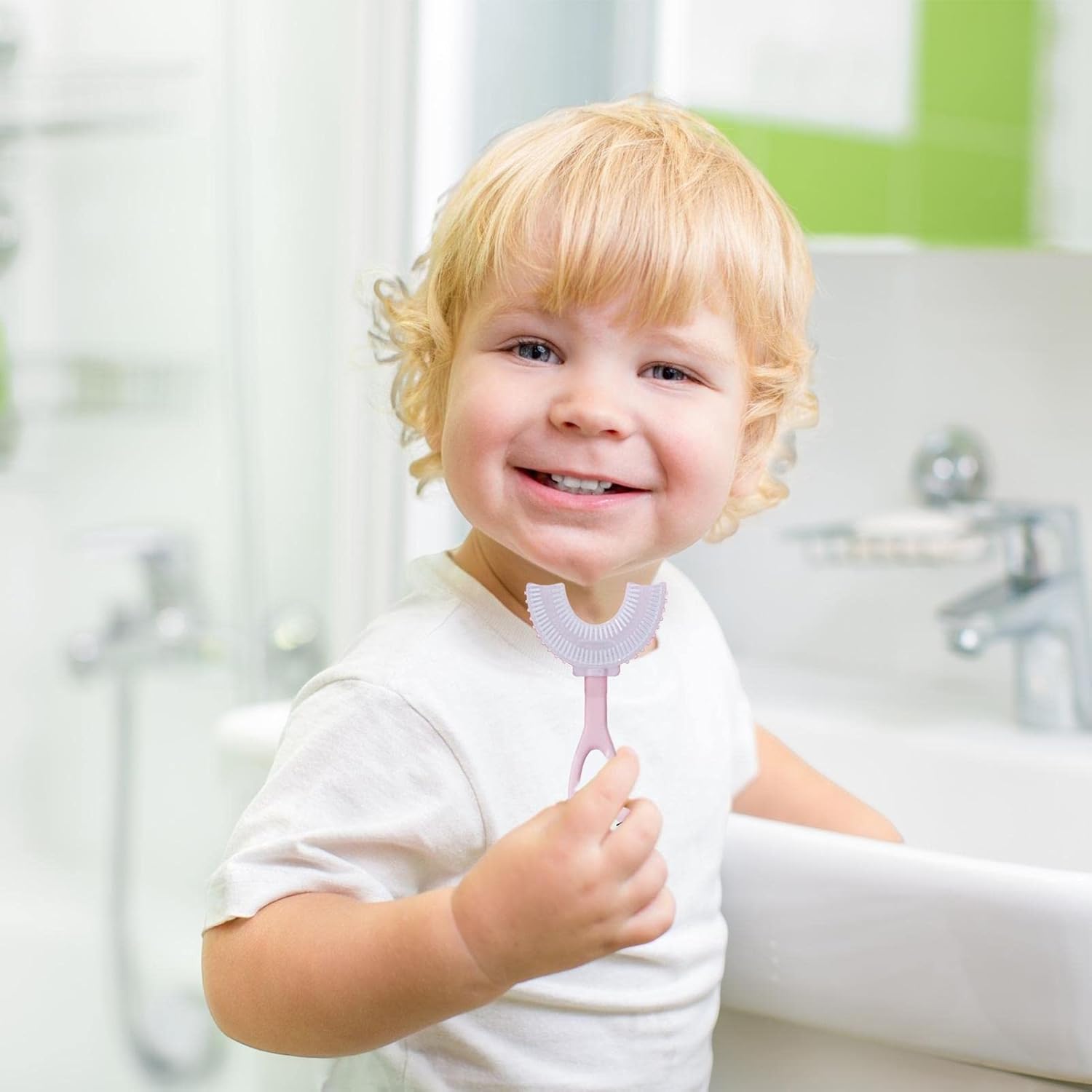 Milobrush™ – 3-pack U-vormige Kindertandenborstels, 360° Reiniging, BPA-vrije Siliconen voor 2-5 Jaar