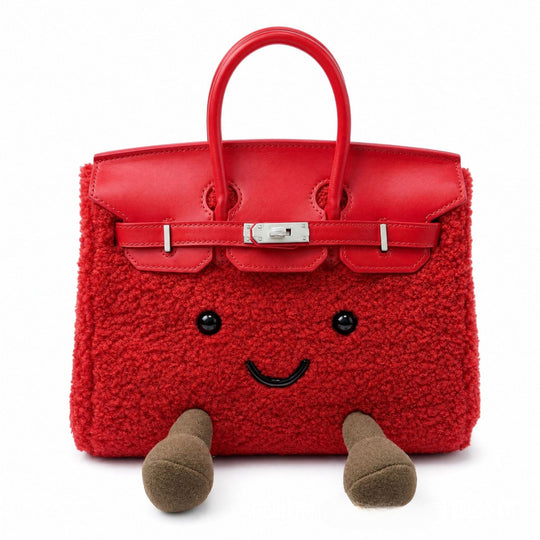 ClassicPurse – Bolsito de Peluche con Carita en Colores Clásicos