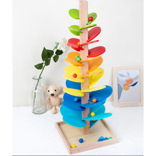 RainbowTree™ – Houten Speelboom voor Creatief en Educatief Spel