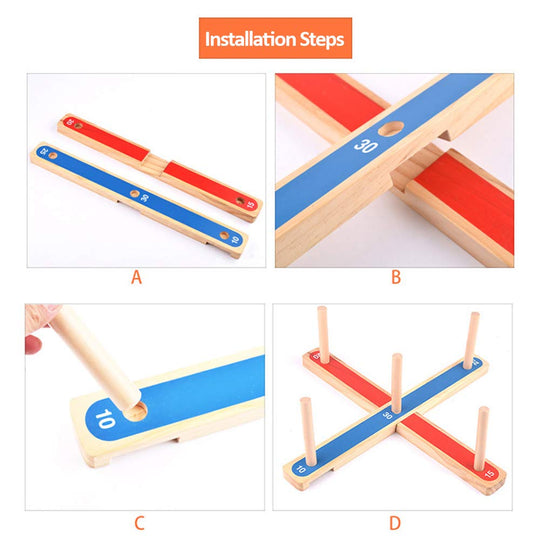 FunToss – Ringwerpen Spel van Hout voor Binnen en Buiten