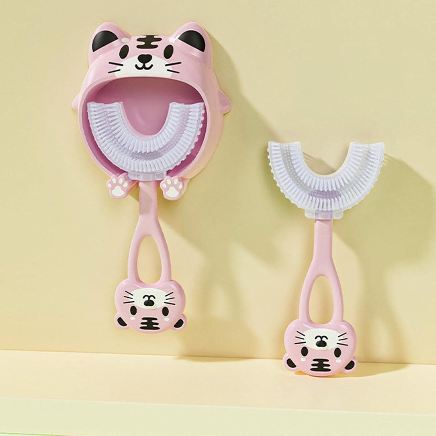 Milobrush™ – 3-pack U-vormige Kindertandenborstels, 360° Reiniging, BPA-vrije Siliconen voor 2-5 Jaar