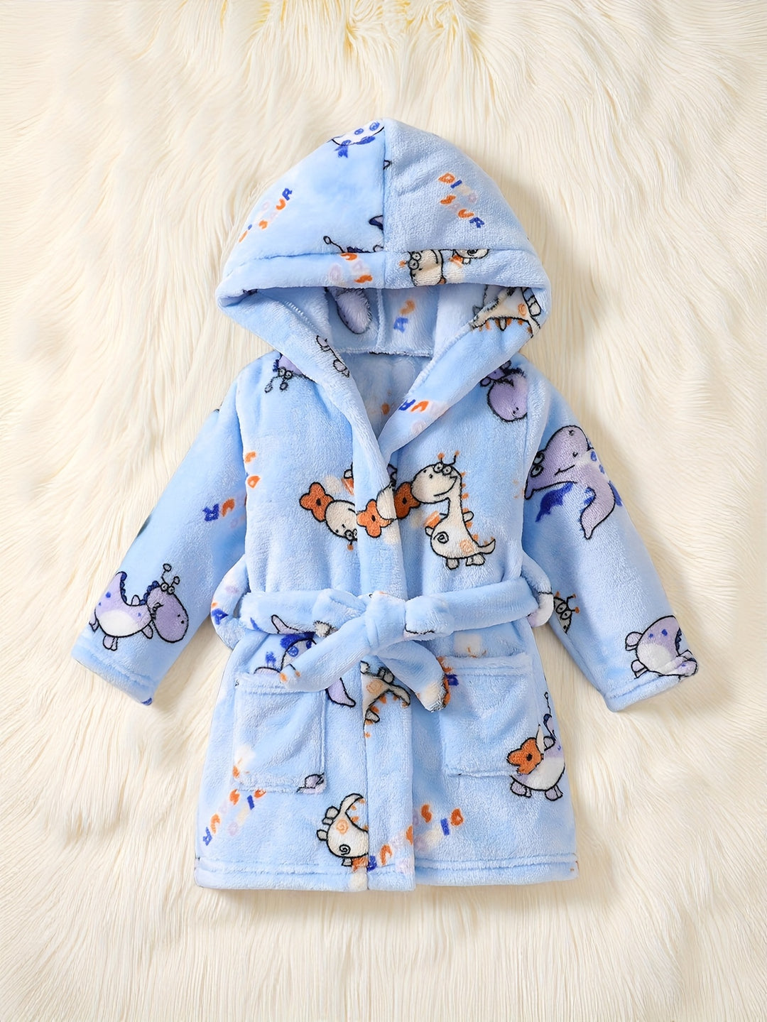 FluffyFriends™ – Kinder Badjas met Cartoon Dieren – Zacht & Warm