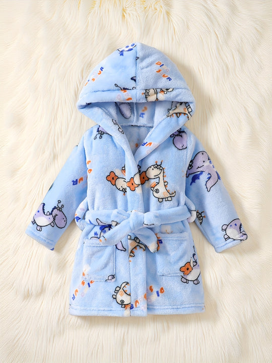 FluffyFriends™ – Kinder Badjas met Cartoon Dieren – Zacht & Warm