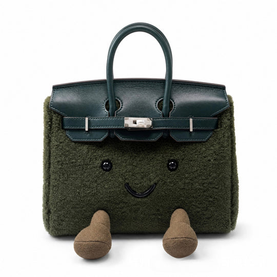 ClassicPurse – Bolsito de Peluche con Carita en Colores Clásicos