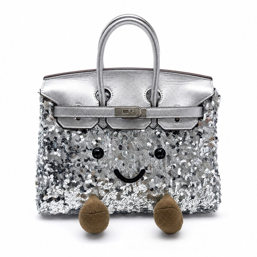 ClassicPurse – Bolsito de Peluche con Carita en Colores Clásicos