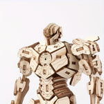 IronWood™ – 3D Houten Robot Puzzel