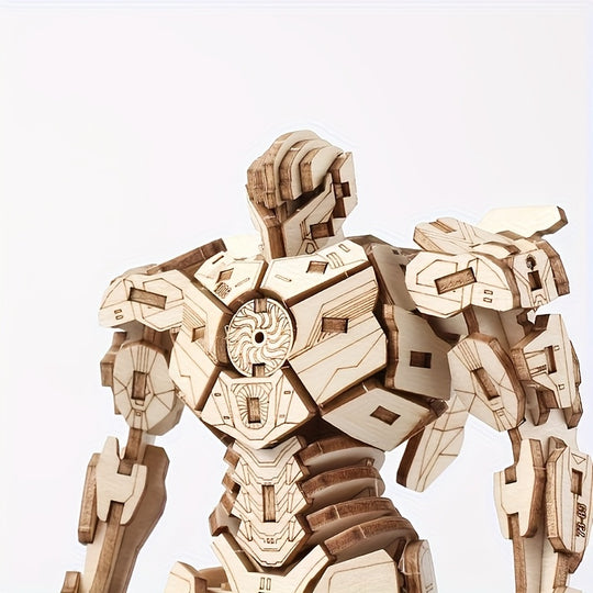 IronWood™ – 3D Houten Robot Puzzel