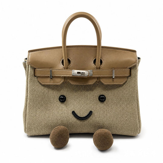 CozyPurse – Bolsito de Peluche con Carita en Tonos Naturales