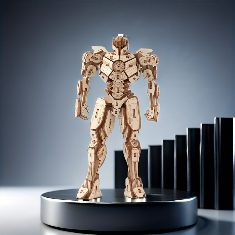 IronWood™ – 3D Houten Robot Puzzel