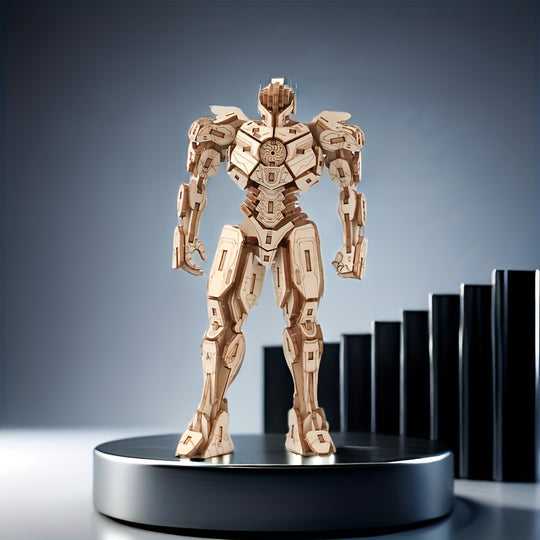 IronWood™ – 3D Houten Robot Puzzel