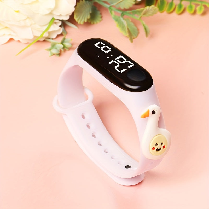 CuteTime™ – LED Digitaal Kinderhorloge – Cartoon Siliconen Band