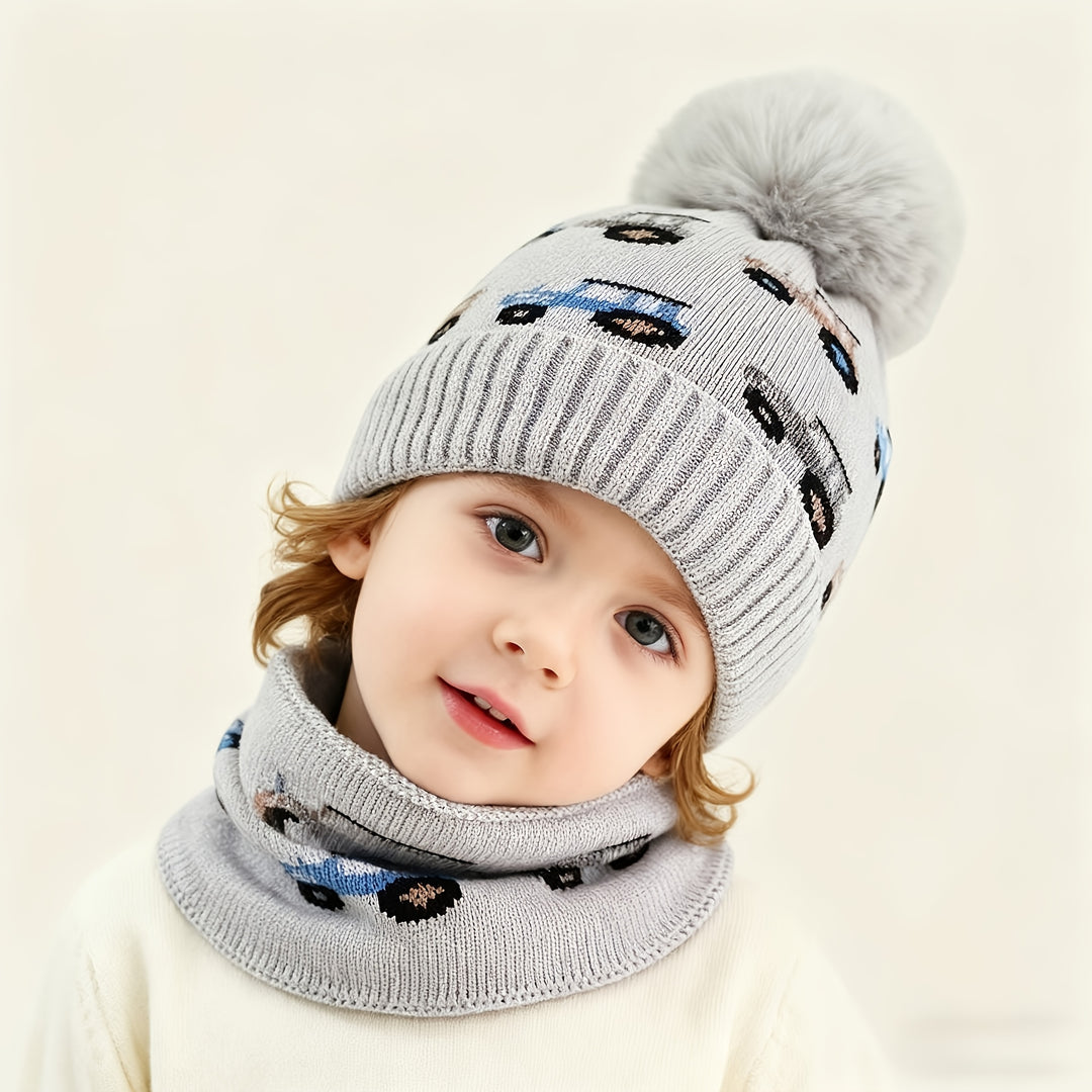 CozyCritterWarm™ – Winter Muts & Sjaal Set voor Kinderen