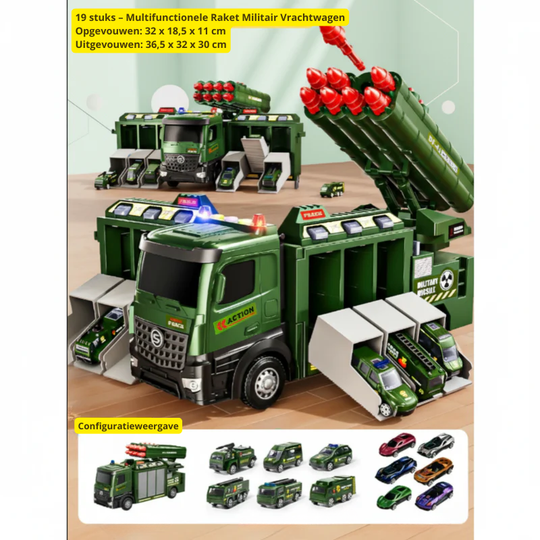 BattleRover™ – Stoere Militair Speelgoedtruck met Lanceermechanisme