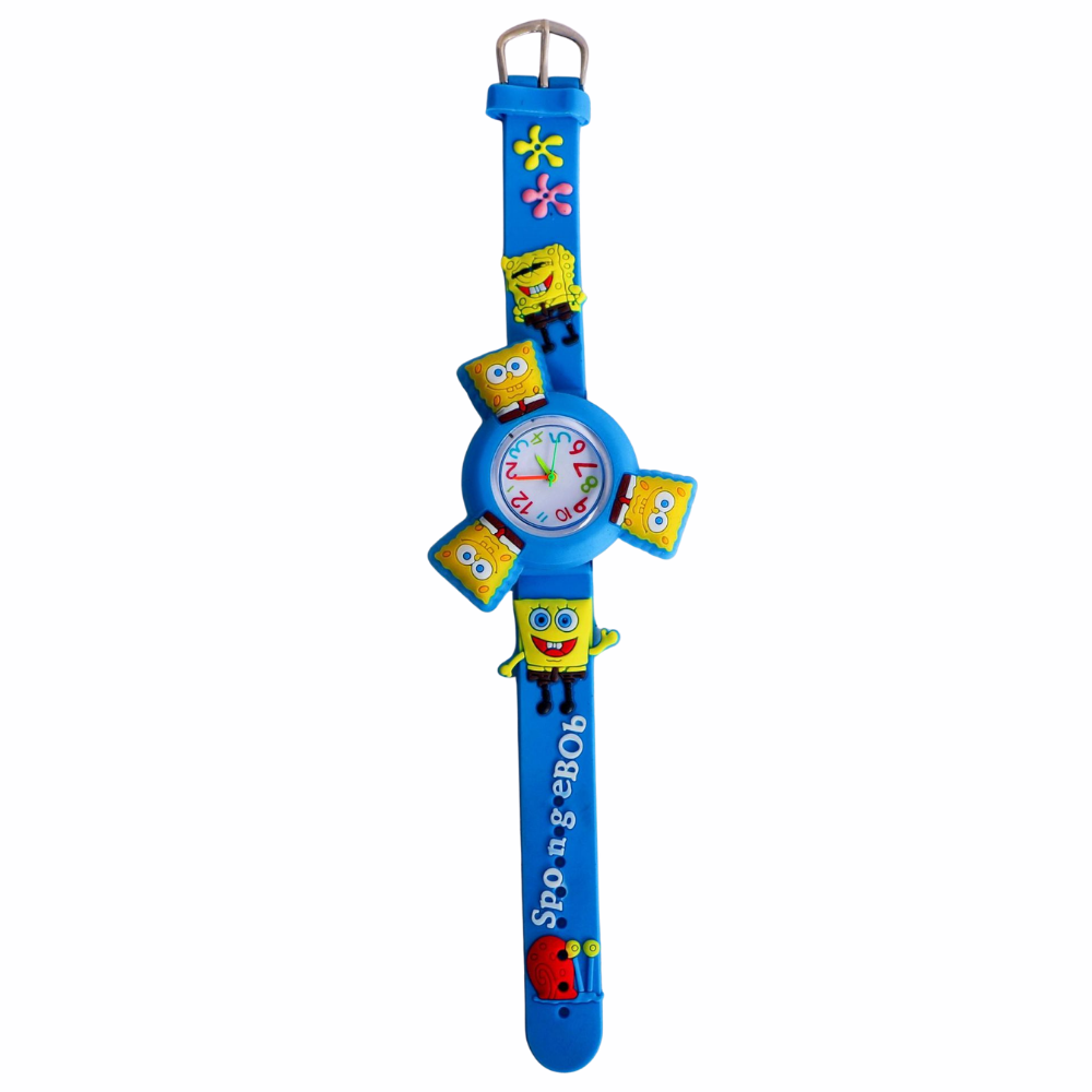 SpongeTime – Geel Cartoon Draaihorloge voor Kinderen