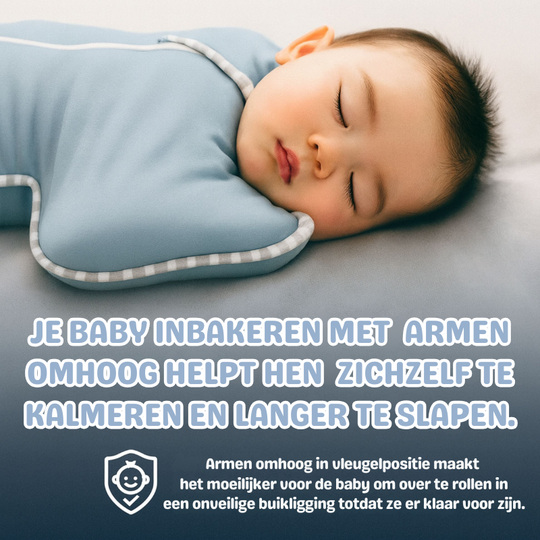 Milowrap™ – Zachte Arms-Up Inbakerslaapzak voor Baby’s