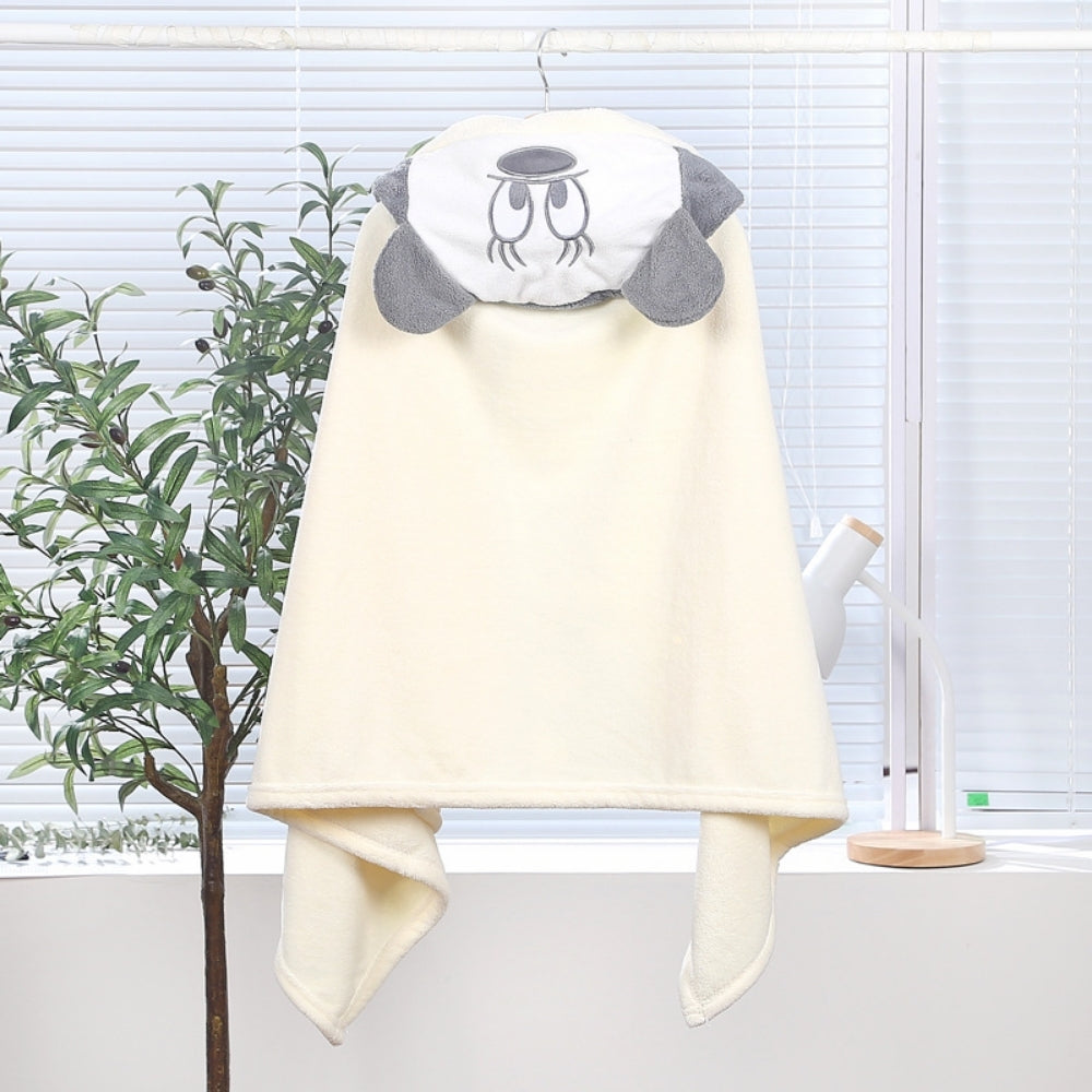 SnuggleHood – Geborduurde Babybadcape