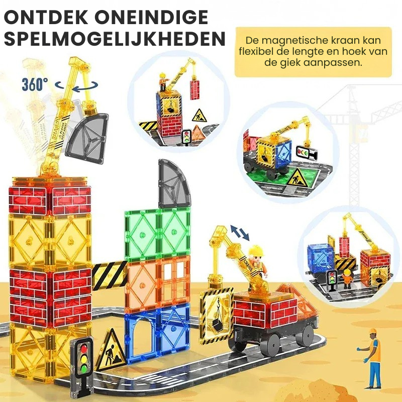 TrackMaster™ – Creatief & Leuk – Magnetische Bouwbaan Set