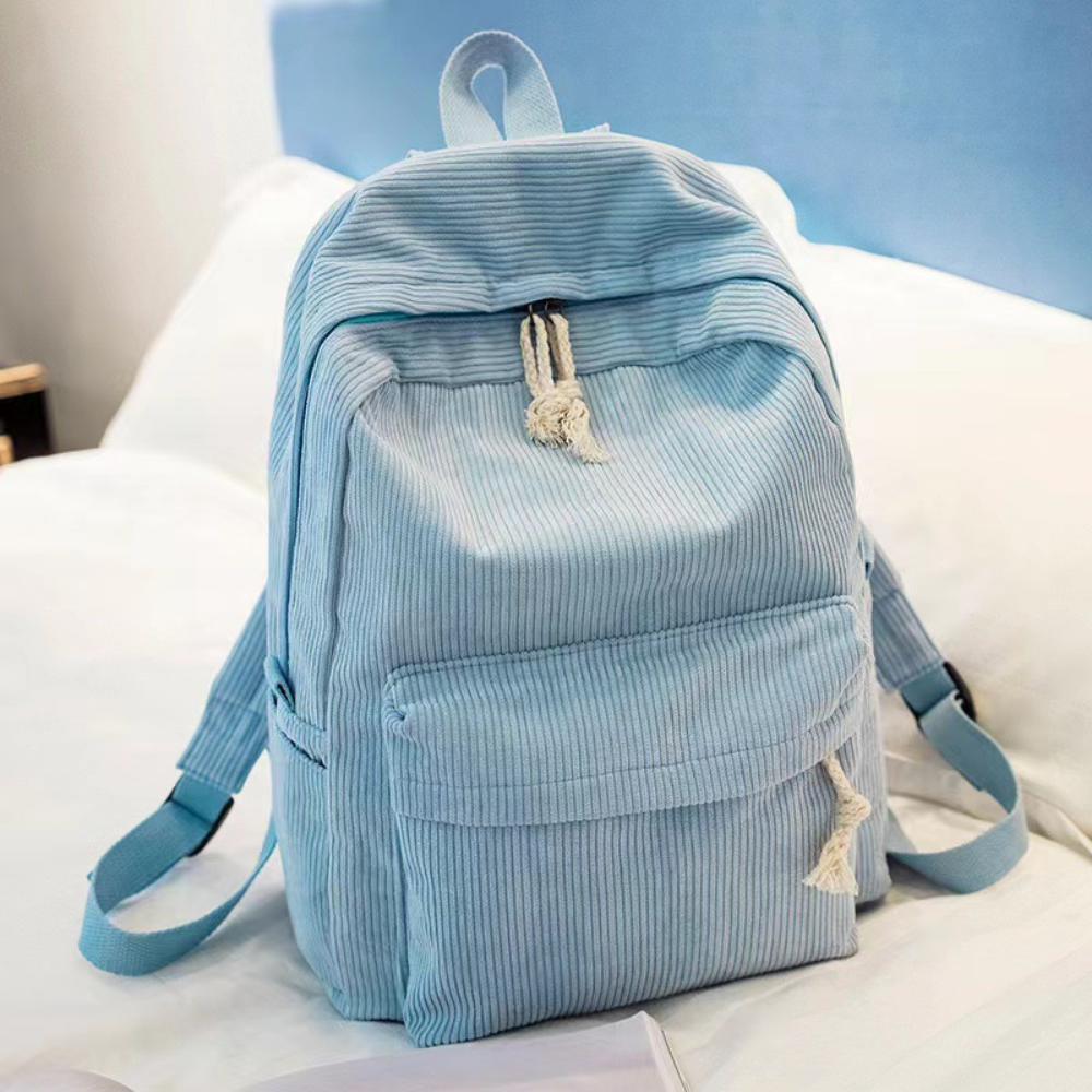 CorduroCarry – Corduroy Rugzak voor School en Dagelijks Gebruik