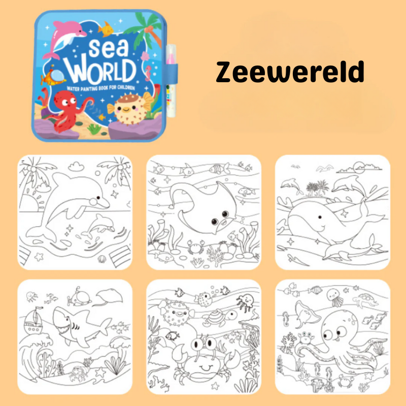 MiloDry™ – Herbruikbaar Waterverfboek voor Kleintjes