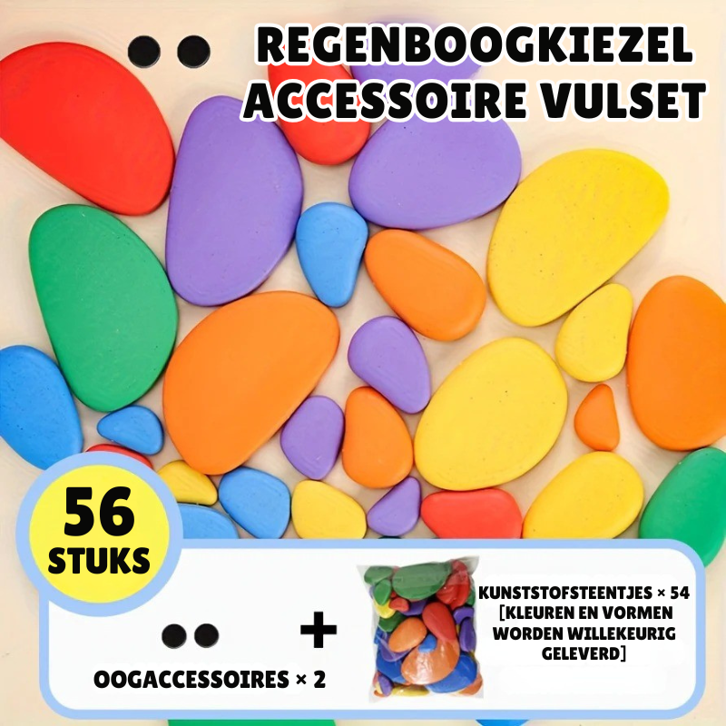 RainbowStack – 56/78/98 stuks Regenboog Stapelstenen Speelset