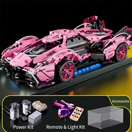 <font dir="auto" style="vertical-align: inherit;"><font dir="auto" style="vertical-align: inherit;">Compatible avec la voiture de sport mécanique du jouet de construction éducatif Lamborghini V12 Black Warrior pour garçon</font></font>