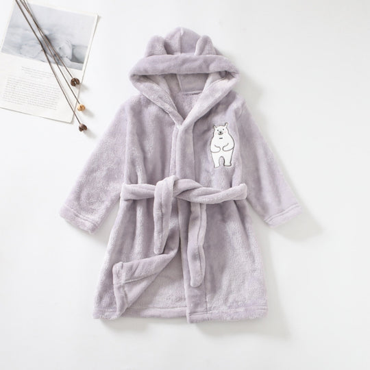 CozyNest – Warme Kinderbadjas met Capuchon